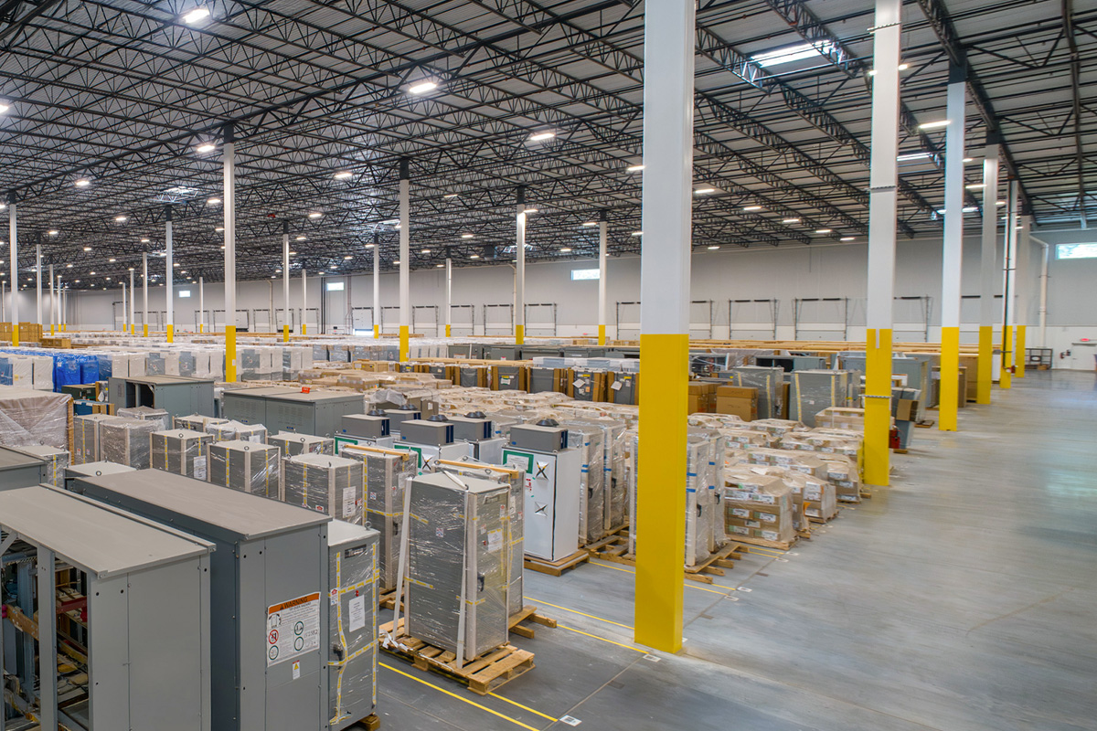 Cost and capacity photo of warehouse space