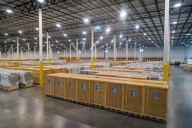 Photo of warehouse interior - we promise 100% Customer Satisfaction isn't Just Our Goal
